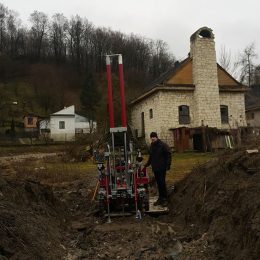 Sondowanie CPT przy ul. Puławskiej w Kazimierzu Dolnym